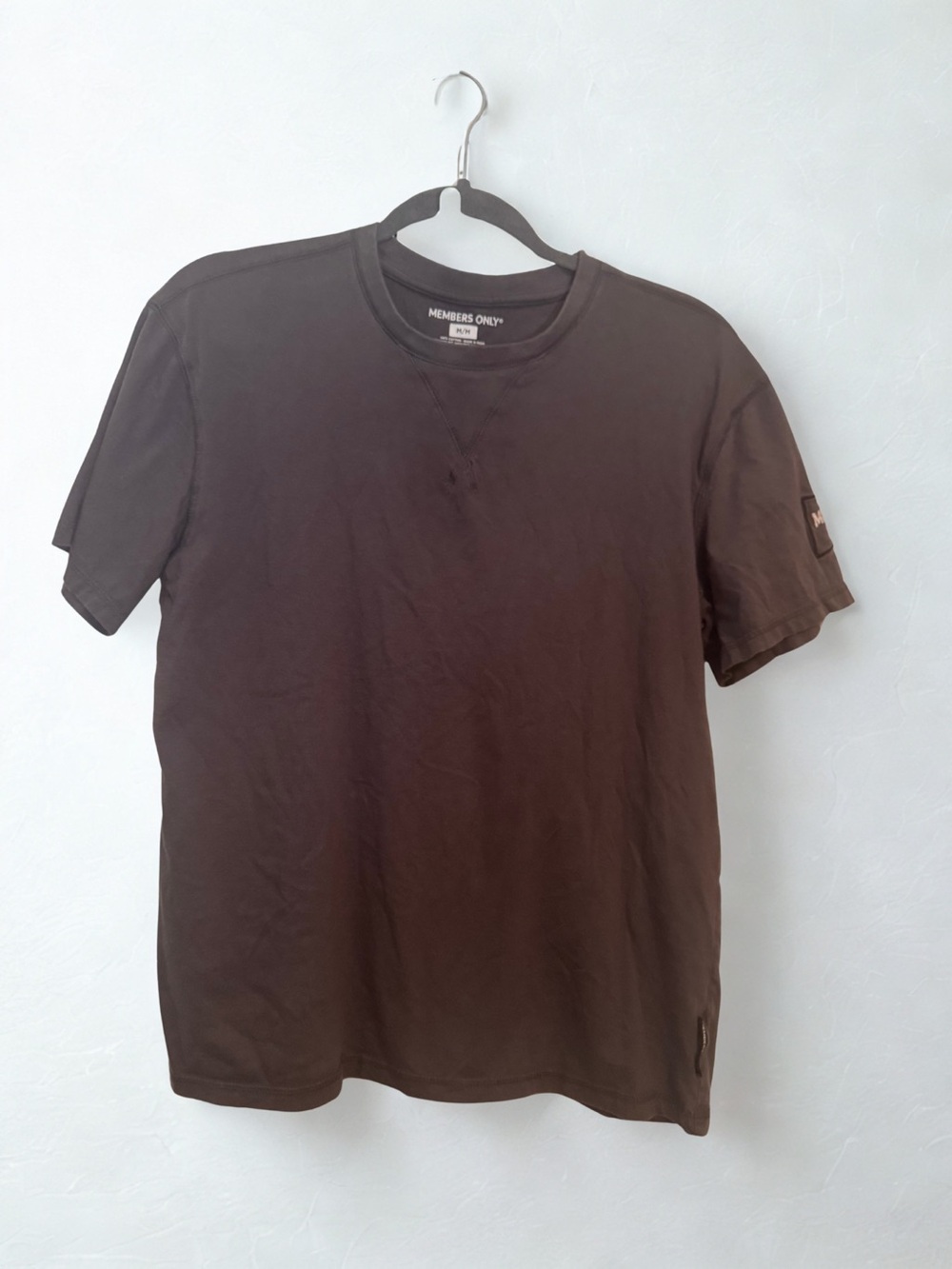 Members Only Men's Classic Grey Crewneck T‑Shirt